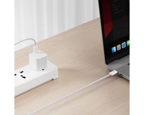 Дата кабель USB-C to USB-C 1.0m 60W white XO (NBQ273_C_White)