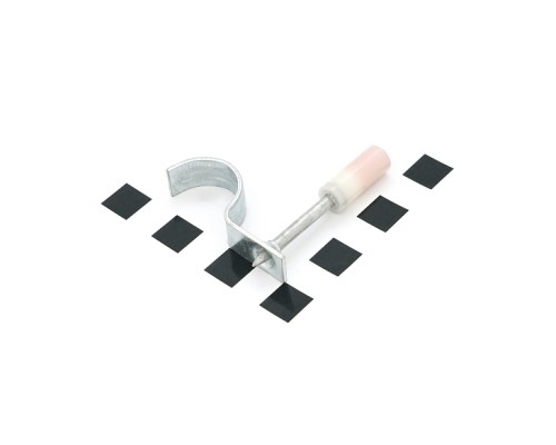 Цвяхи Voltronic монтажні піроксилінові, 8х53мм, затискач для труб Ø25мм, 80 шт (YT-PMN20PC)