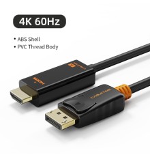 Кабель мультимедійний DisplayPort M to HDMI M 1.8m V1.2 4K60Hz Cabletime (CA915316)
