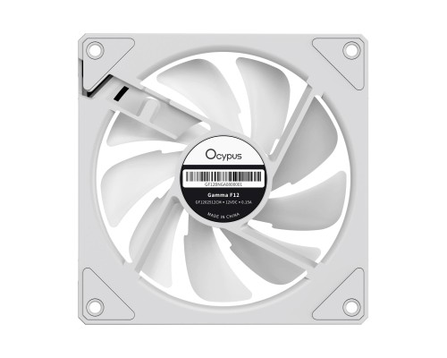 Кулер до корпусу OCYPUS GAMMA F12 WH ARGB REVERSE BLADE (GAMMA-F12-WH1AM01X-GL)