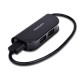 Концентратор AXAGON USB 2.0 to 4xUSB 2.0 0.2m black (HUE-X4B)