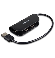 Концентратор AXAGON USB 2.0 to 4xUSB 2.0 0.2m black (HUE-X4B)