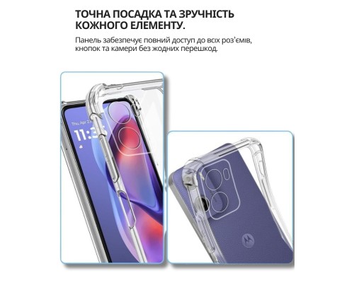 Чохол до мобільного телефона BeCover Anti-Shock Motorola Moto G06 / G06 Power 4G Clear (714699)