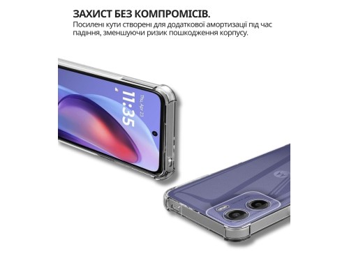 Чохол до мобільного телефона BeCover Anti-Shock Motorola Moto G06 / G06 Power 4G Clear (714699)