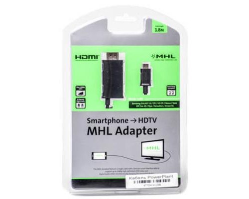 Кабель мультимедійний micro USB to HDMI PowerPlant (KD00AS1239) Кабель мультимедійний micro USB to HDMI PowerPlant (KD00AS1239)