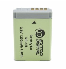 Акумулятор до фото/відео Extradigital Canon NB-13L (BDC2687)