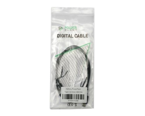 Дата кабель USB 3.0 Type C – micro USB 0.5м PowerPlant (KD00AS1259)