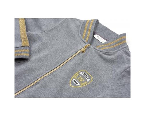 Набір дитячого одягу Breeze з золотими лампасами (12986-134G-gray)