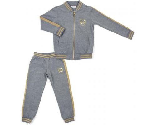 Набір дитячого одягу Breeze з золотими лампасами (12986-134G-gray)