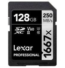 Карта пам'яті Lexar 128GB SDHC class 10 UHS-II 1667x (LSD128CB1667)