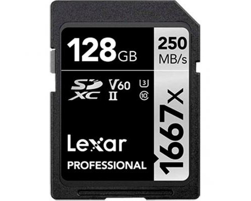 Карта пам'яті Lexar 128GB SDHC class 10 UHS-II 1667x (LSD128CB1667)