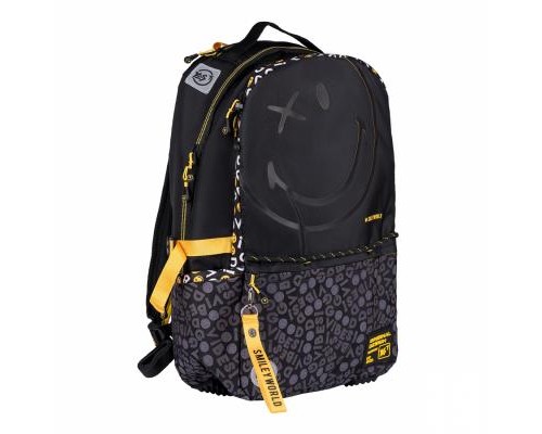 Рюкзак шкільний Yes T-124 Smiley World.Black&Yellow чорний (557870)
