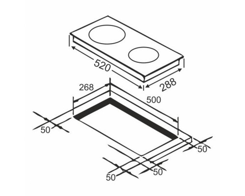 Варочна поверхня Grunhelm GPC 623 B