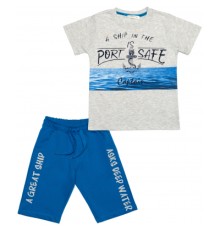 Набір дитячого одягу Breeze з якорем (14386-116B-blue)
