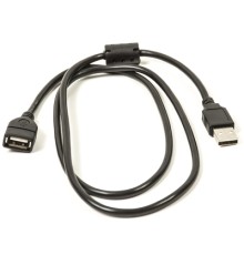 Дата кабель USB 2.0 AM/AF 1.0m ferrite PowerPlant (CA910694)