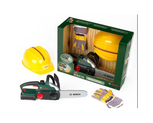 Ігровий набір Bosch Набір майстра: Ланцюгова пила, шлем, рукавички (8456)