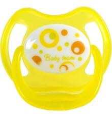Пустушка Baby Team латексна, класична 0+ міс. (3220_жовтий)