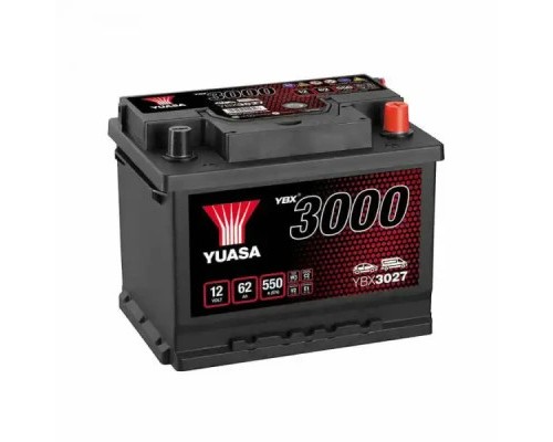 Акумулятор автомобільний Yuasa 12V 62Ah SMF Battery (YBX3027)