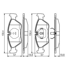 Гальмівні колодки Bosch 0 986 495 162