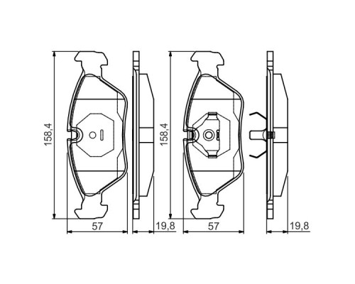 Гальмівні колодки Bosch 0 986 495 162