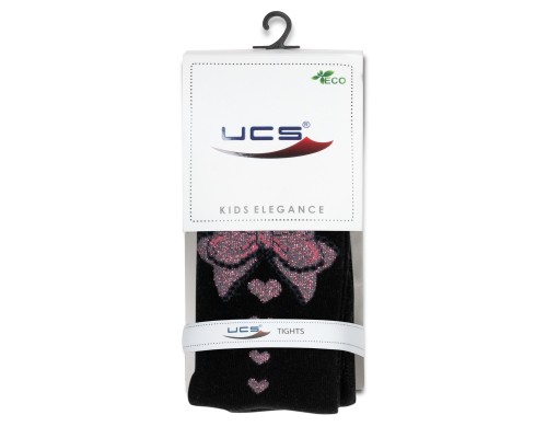 Колготки дитячі UCS Socks з бантом (M0C0301-2192-5G-black)