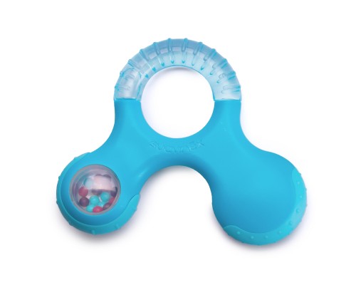 Прорізувач Suavinex з бряскальцем блакитний (400269/1)