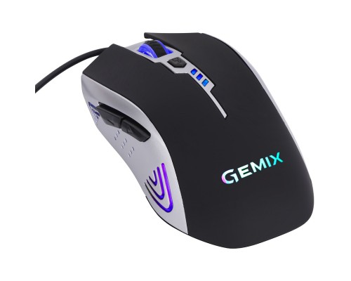 Мишка Gemix W100 USB Black/Gray + ігрова поверхня (W100Combo)