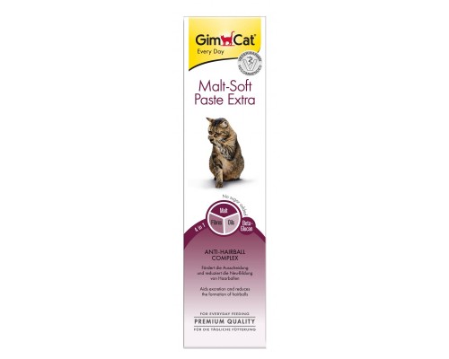 Паста для тварин GimCat Malt-Soft Extra для виведення шерсті 200 г (4002064417127/4002064417943)