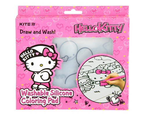 Підкладка настільна Kite силіконова розмальовка Hello Kitty, 30х40см (HK22-424)