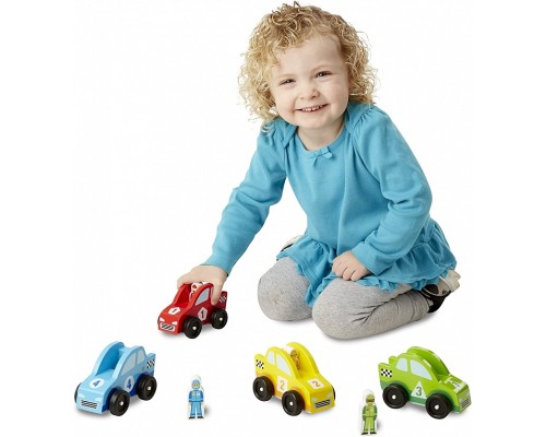 Ігровий набір Melissa&Doug Дерев'яний набір Гоночні автомобілі (MD706) 