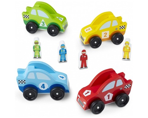 Ігровий набір Melissa&Doug Дерев'яний набір Гоночні автомобілі (MD706) 