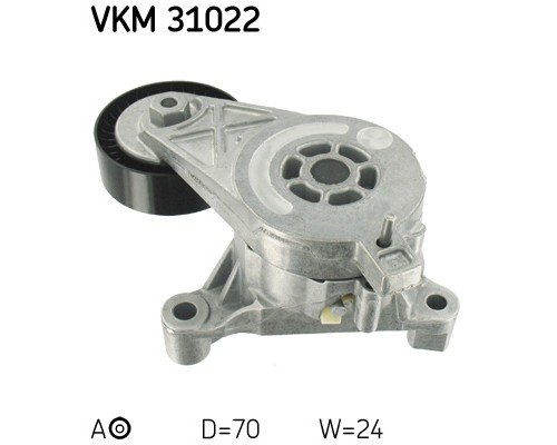 Натягувач ременя з роликом SKF VKM 31022