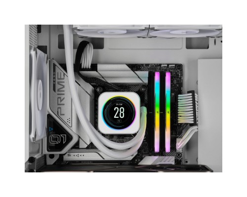 Модуль пам'яті для комп'ютера DDR5 32GB (2x16GB) 6000 MHz Vengeance RGB White Corsair (CMH32GX5M2B6000C40W)