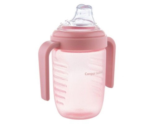 Поїльник-непроливайка Canpol babies з силіконовим носиком 220 мл (56/605)