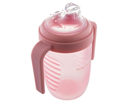 Поїльник-непроливайка Canpol babies з силіконовим носиком 220 мл (56/605)
