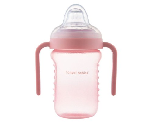 Поїльник-непроливайка Canpol babies з силіконовим носиком 220 мл (56/605)