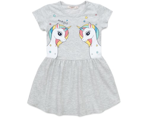 Плаття дитяче POP FASHION з єдинорогом (6834-128G-gray) Плаття дитяче POP FASHION з єдинорогом (6834-128G-gray)