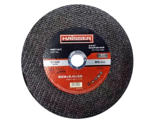Круг відрізний HAISSER по металу 305х3,0х32 мм (100459)