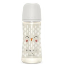 Пляшечка для годування Suavinex Bonhomia, повільний потік, 360 мл, біла (307839)