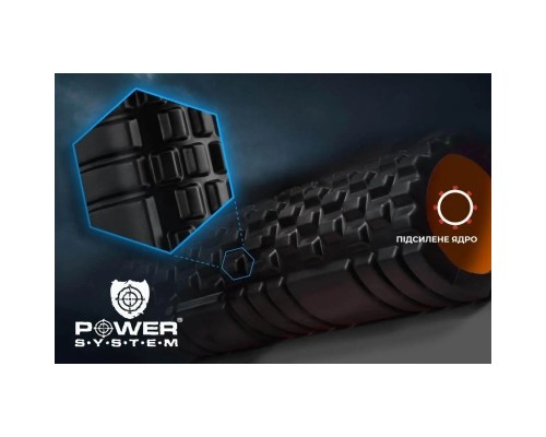 Масажний ролик Power System Fitness Foam Roller PS-4050 Black/Orange (PS-4050_Orange)
