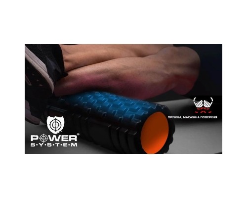 Масажний ролик Power System Fitness Foam Roller PS-4050 Black/Orange (PS-4050_Orange)