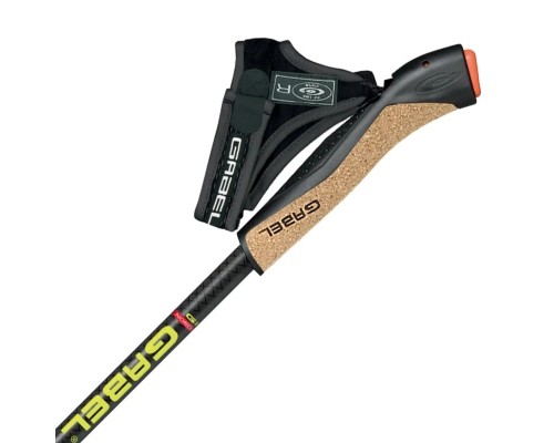 Палиці для скандинавської ходи Gabel FX-75 Snake Carbon 130 Dual Spike (7008351011300)