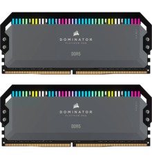 Модуль пам'яті для комп'ютера DDR5 32GB (2x16GB) 6000 MHz Dominator Platinum RGB Gray Corsair (CMT32GX5M2D6000Z36)