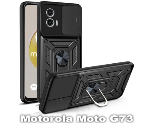 Чохол до мобільного телефона BeCover Military Motorola Moto G73 Black (709982)