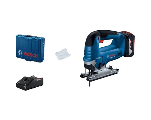 Електролобзик Bosch GST 185-LI, 18В, 4Аг, 0-3500 об/хв, хід 26мм, кейс (0.601.5B3.023)