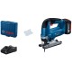 Електролобзик Bosch GST 185-LI, 18В, 4Аг, 0-3500 об/хв, хід 26мм, кейс (0.601.5B3.023)
