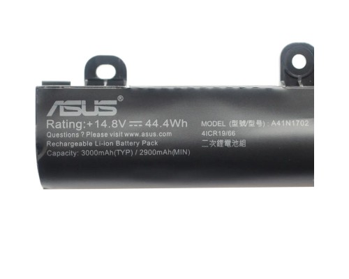 Акумулятор до ноутбука ASUS PU1440 A41N1702, 3000mAh (44.4Wh), 4cell, 14.8V, Li-ion (A47813) 