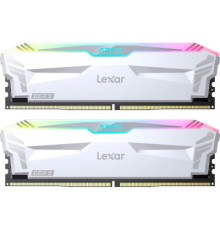 Модуль пам'яті для комп'ютера DDR5 32GB (2x(16GB) 6400 MHz Ares RGB White Lexar (LD5EU016G-R6400GDWA)