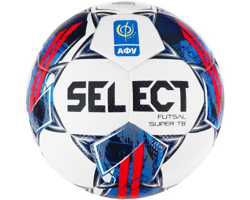 М'яч футзальний Select Super TB v22 АФУ біло-чевоний, синій Уні 4 (5703543313013)