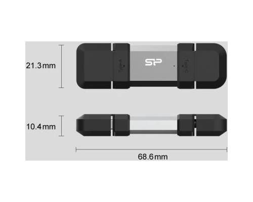 USB флеш накопичувач Silicon Power USB 128G SILICON POWER usb3.2+TypeC Mobile C51 (SP128GBUC3C51V1S) 